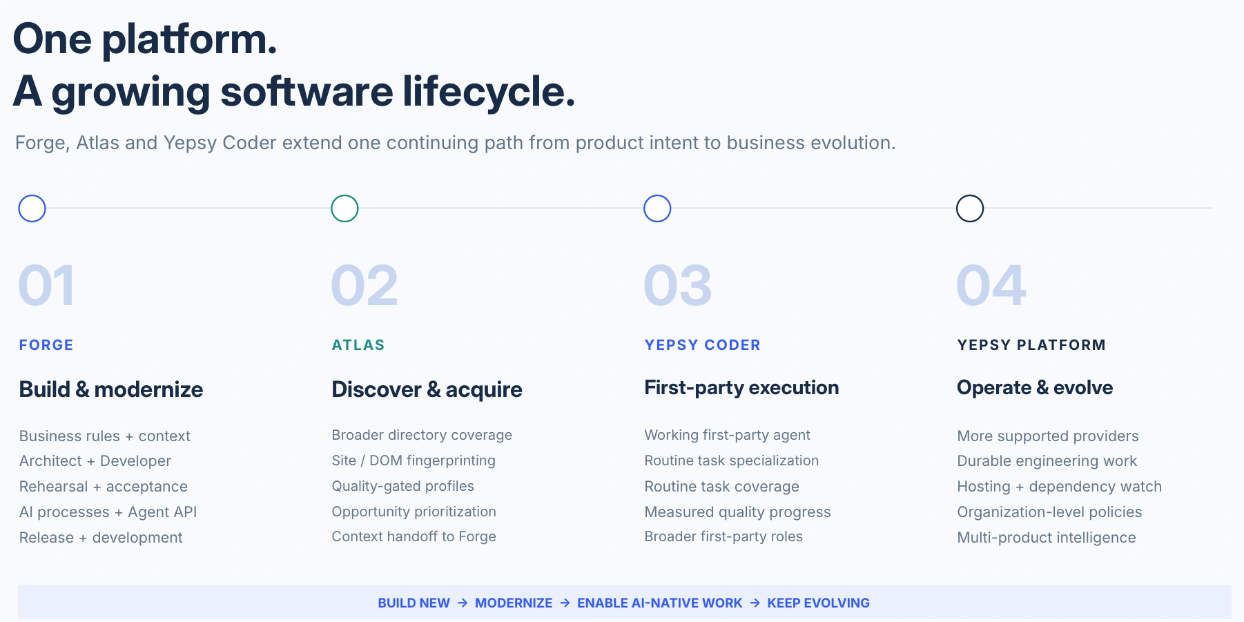 An ecosystem around the life of your software.