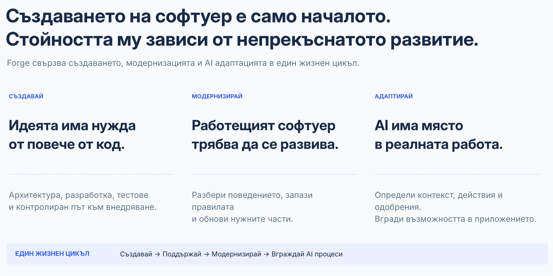 Първата версия не е краят на софтуера.