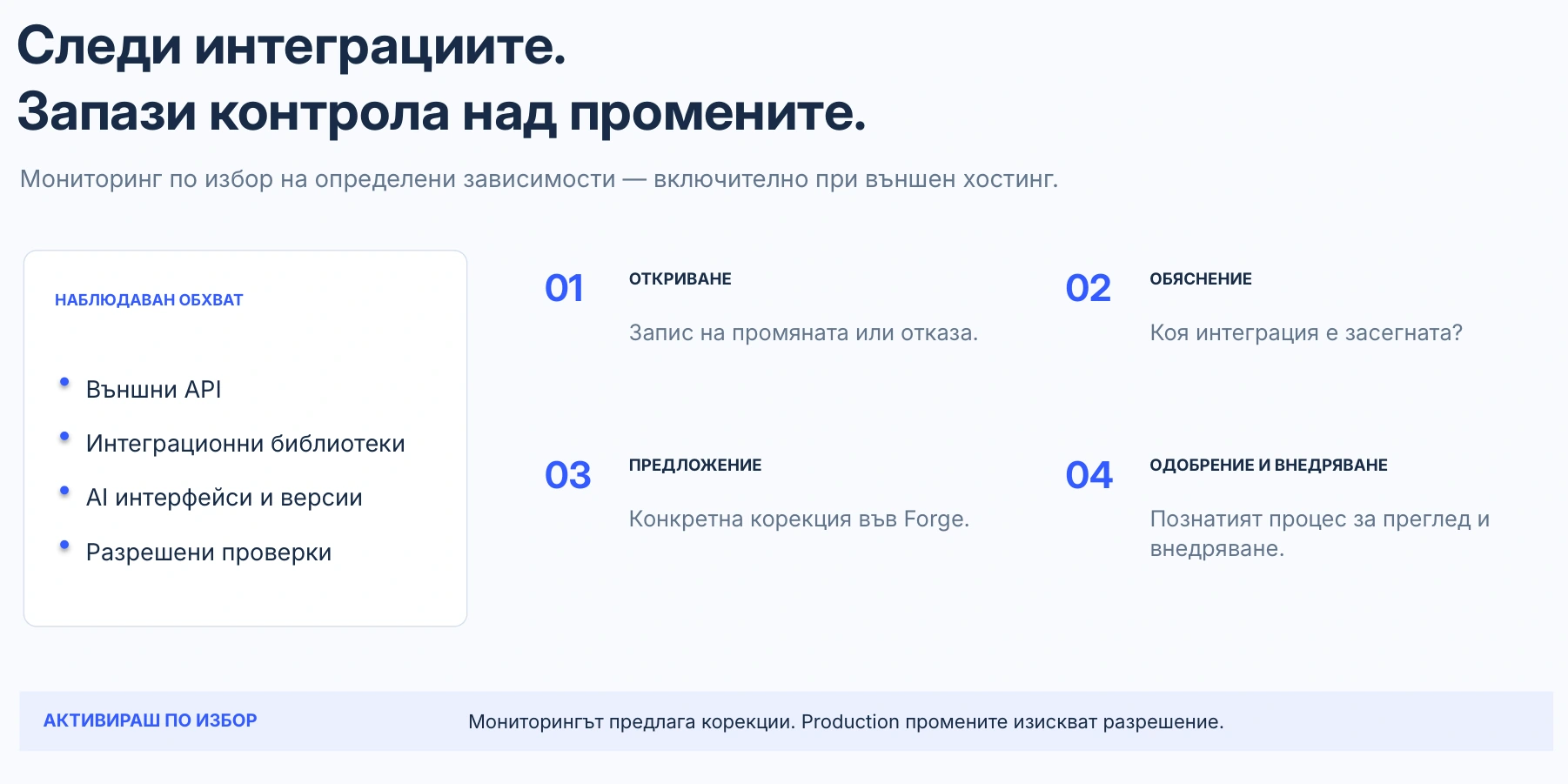 Интеграцията не трябва да изчезва от поглед след внедряване.